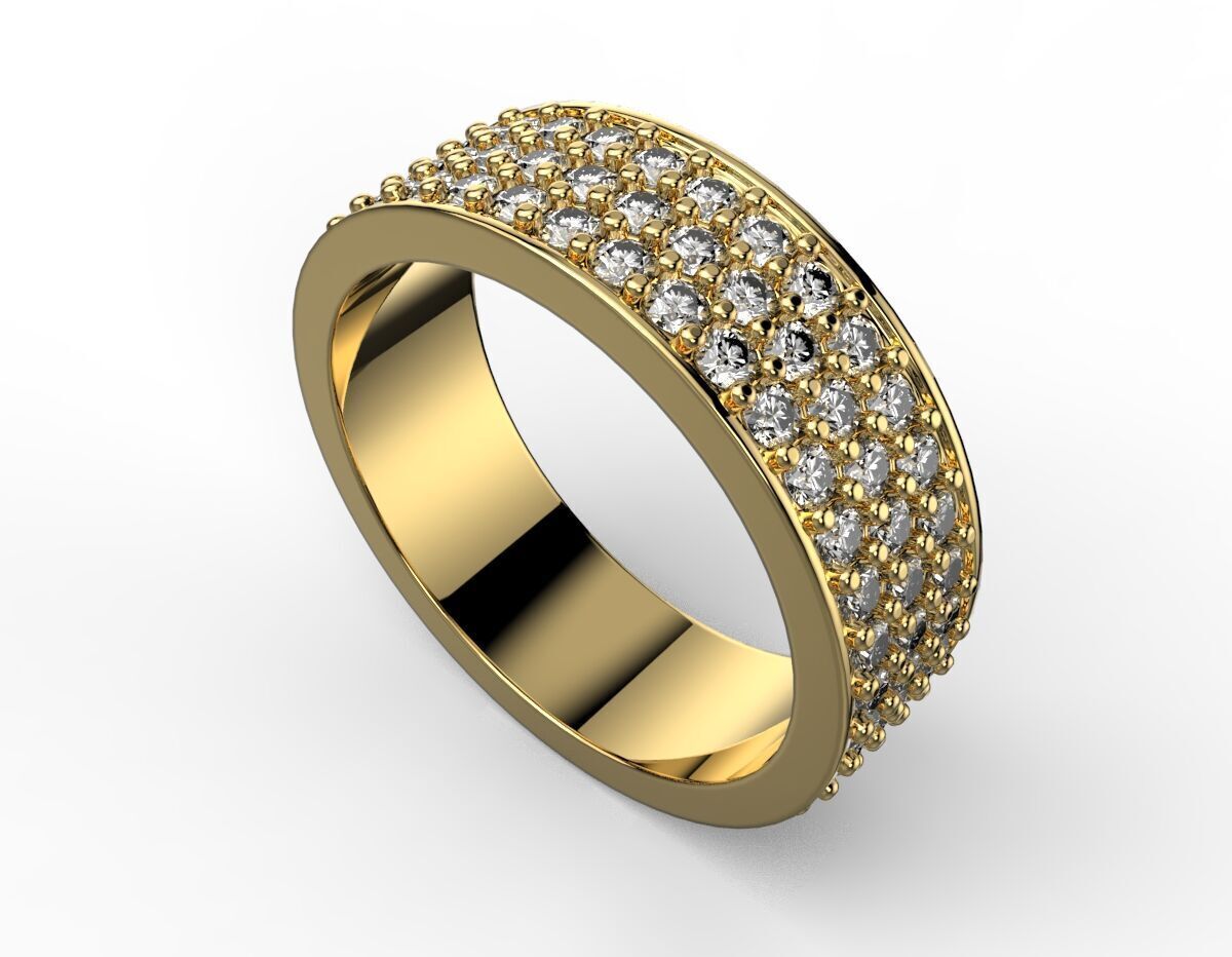 wedding  ring 3D print model_4