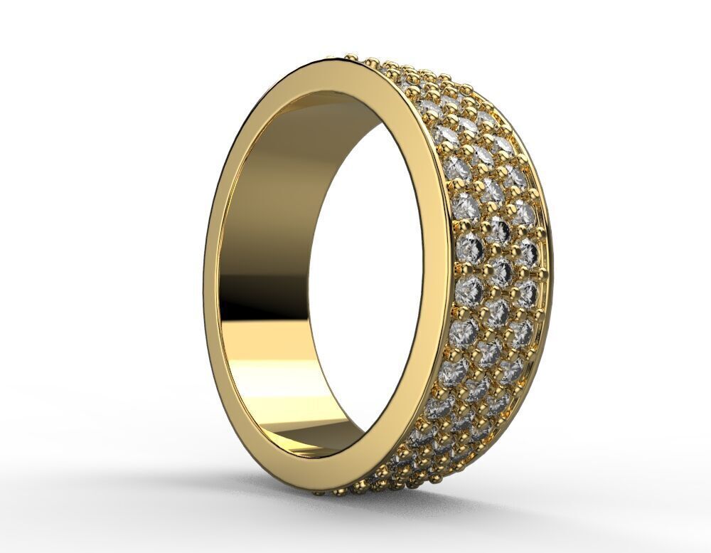 wedding  ring 3D print model_6