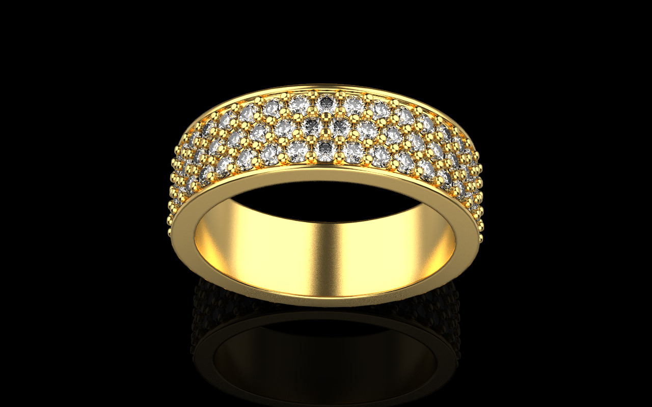 wedding  ring 3D print model_3
