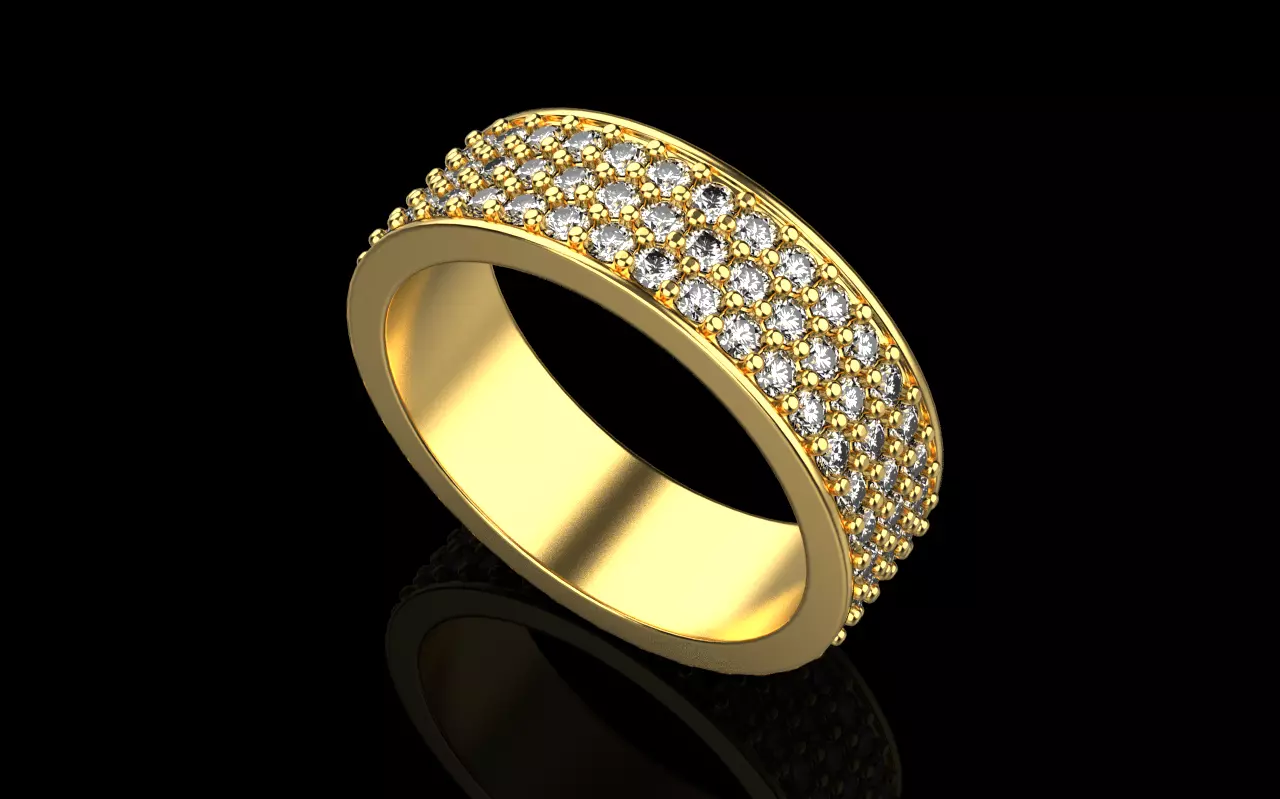 wedding  ring 3D print model_0