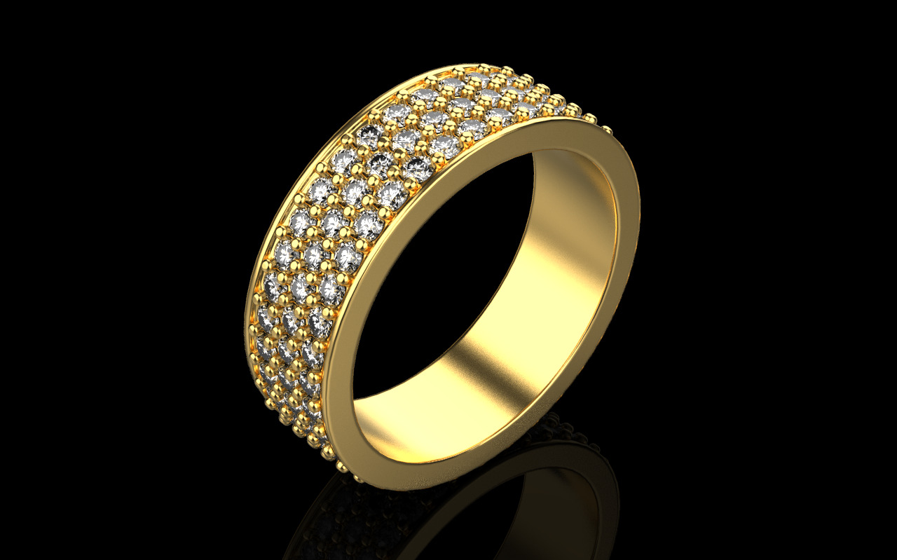 wedding  ring 3D print model_2