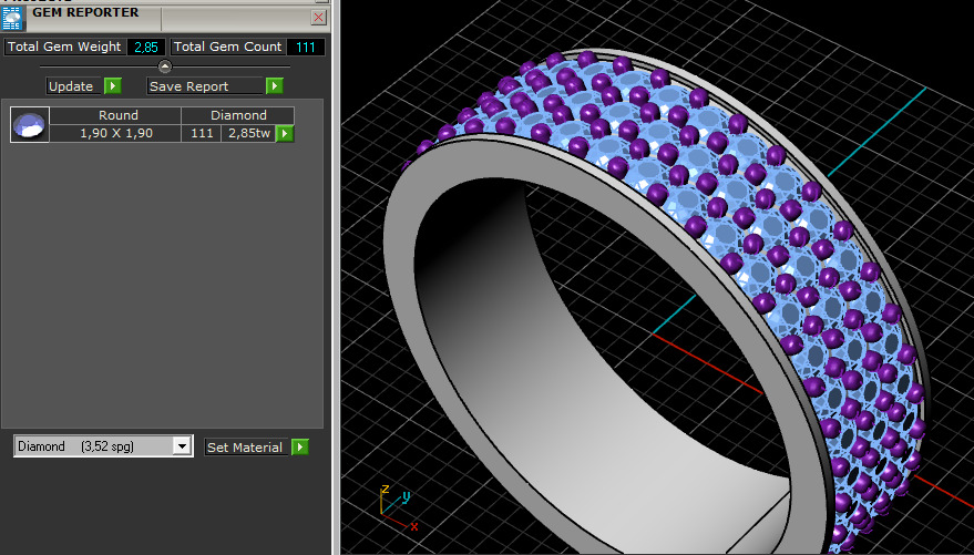 wedding  ring 3D print model_11