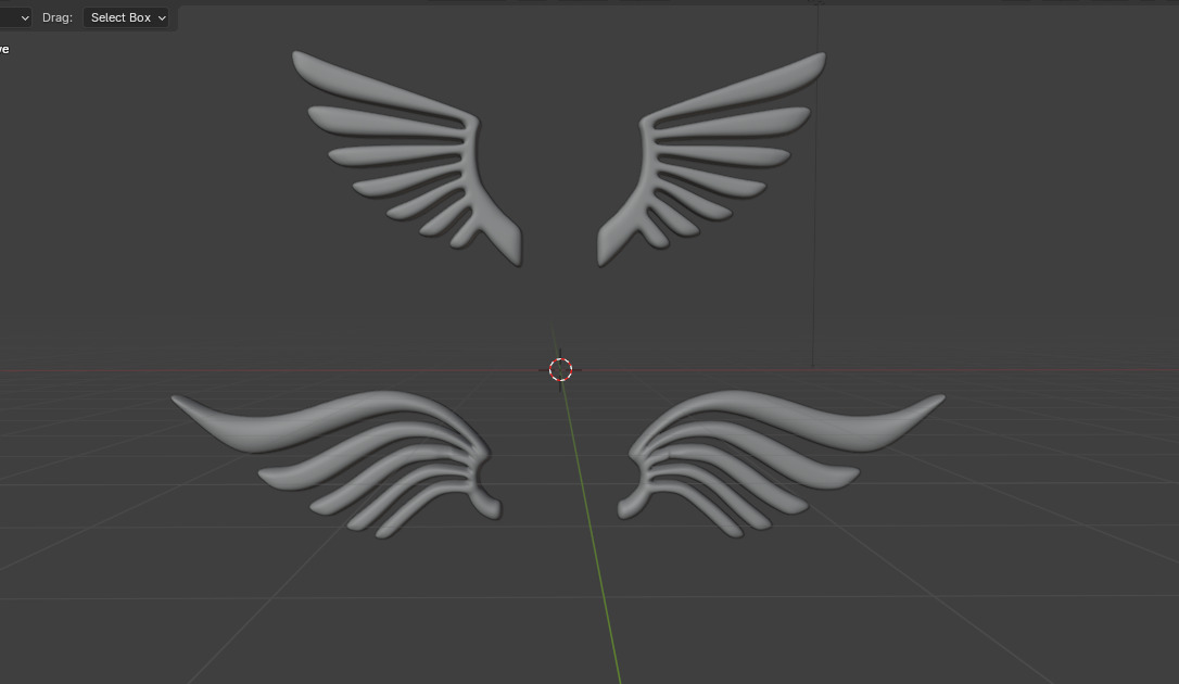 Eagle Wings 3D model_10