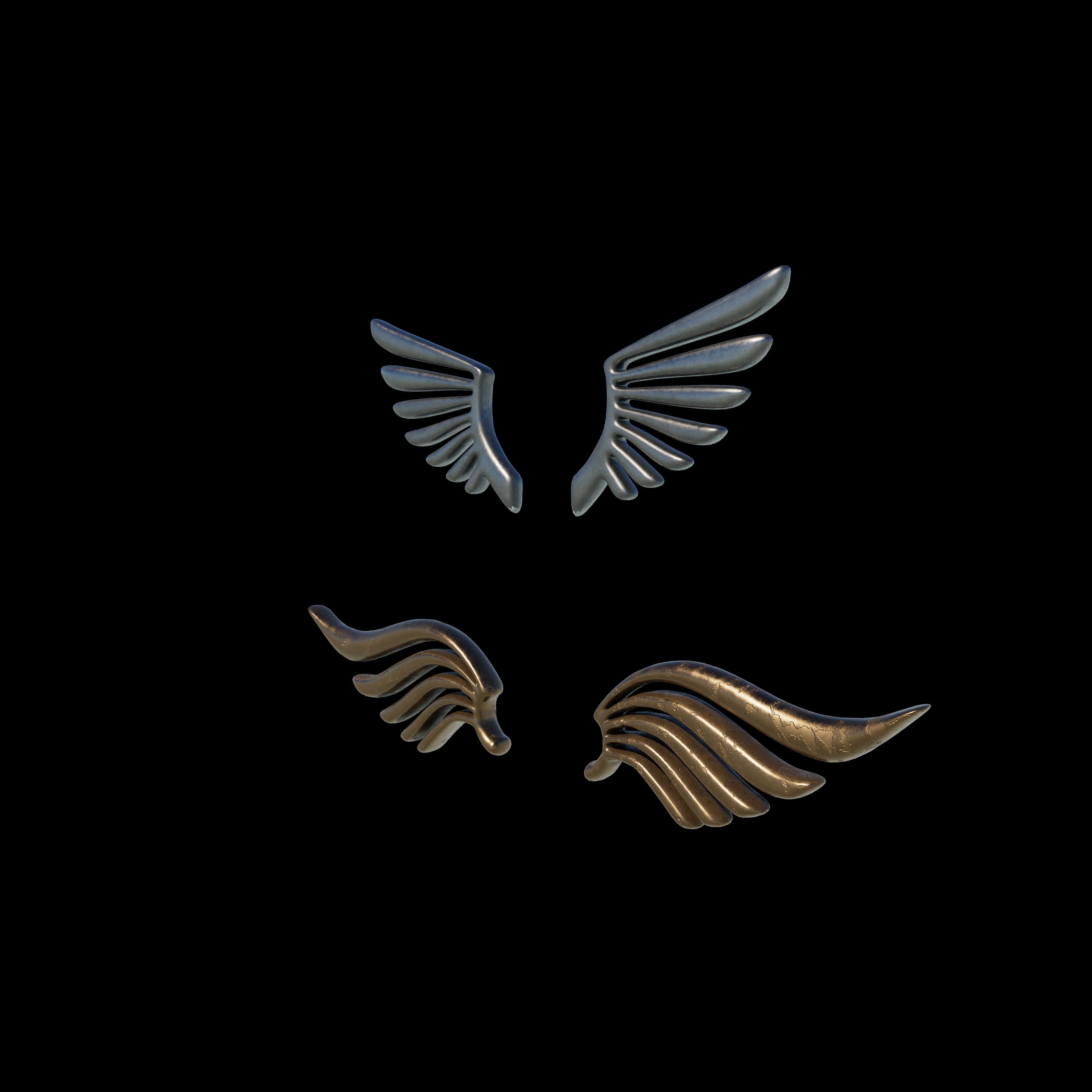 Eagle Wings 3D model_7