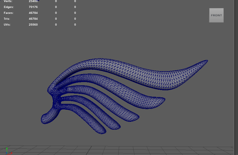 Eagle Wings 3D model_12