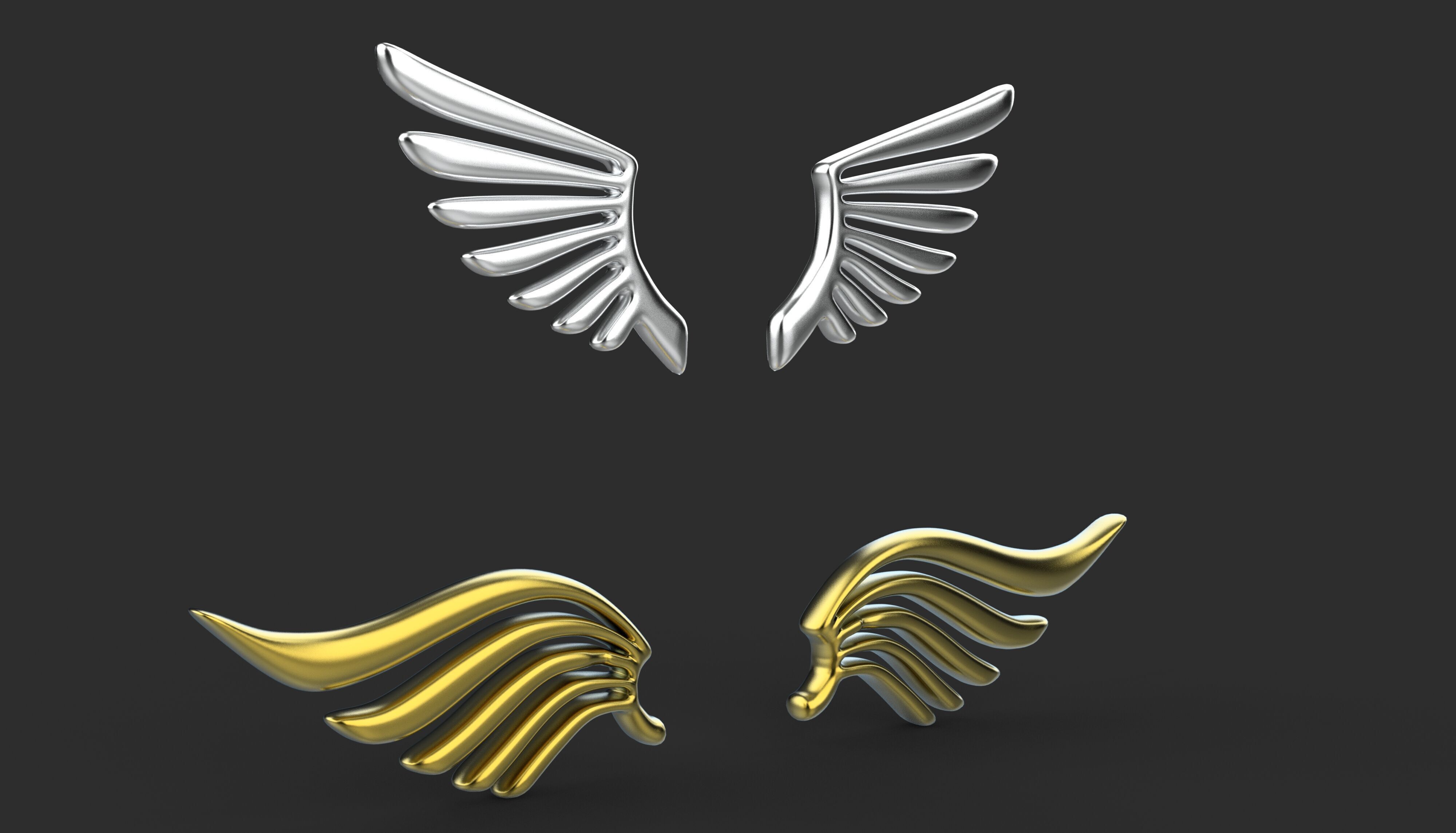 Eagle Wings 3D model_6
