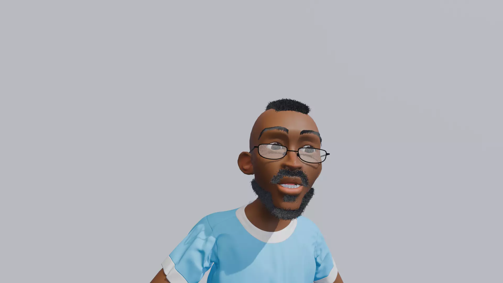 Stylized Male Rigged Character Low-poly 3D model_0