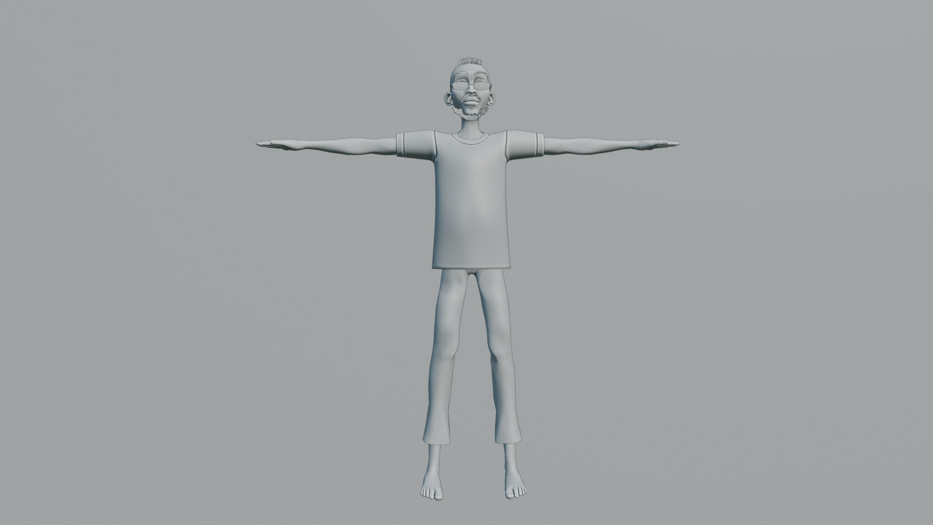 Stylized Male Rigged Character Low-poly 3D model_5
