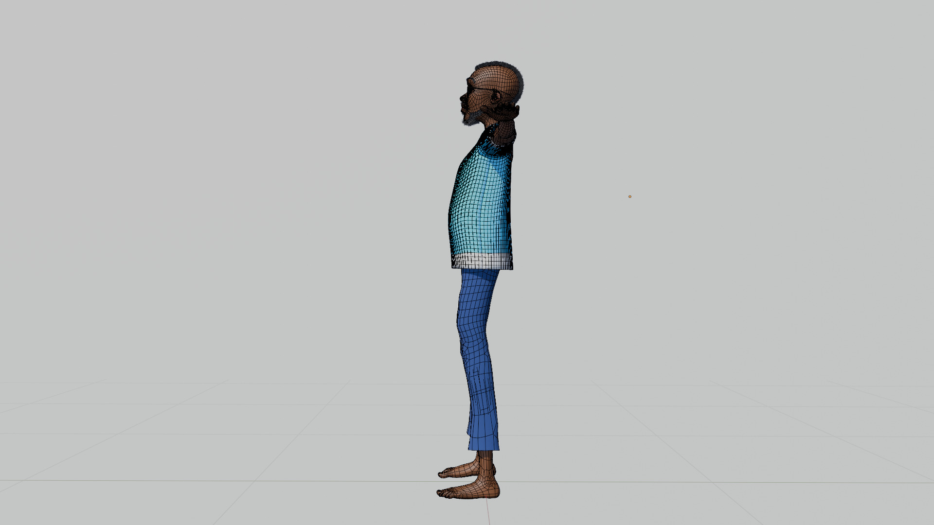 Stylized Male Rigged Character Low-poly 3D model_9