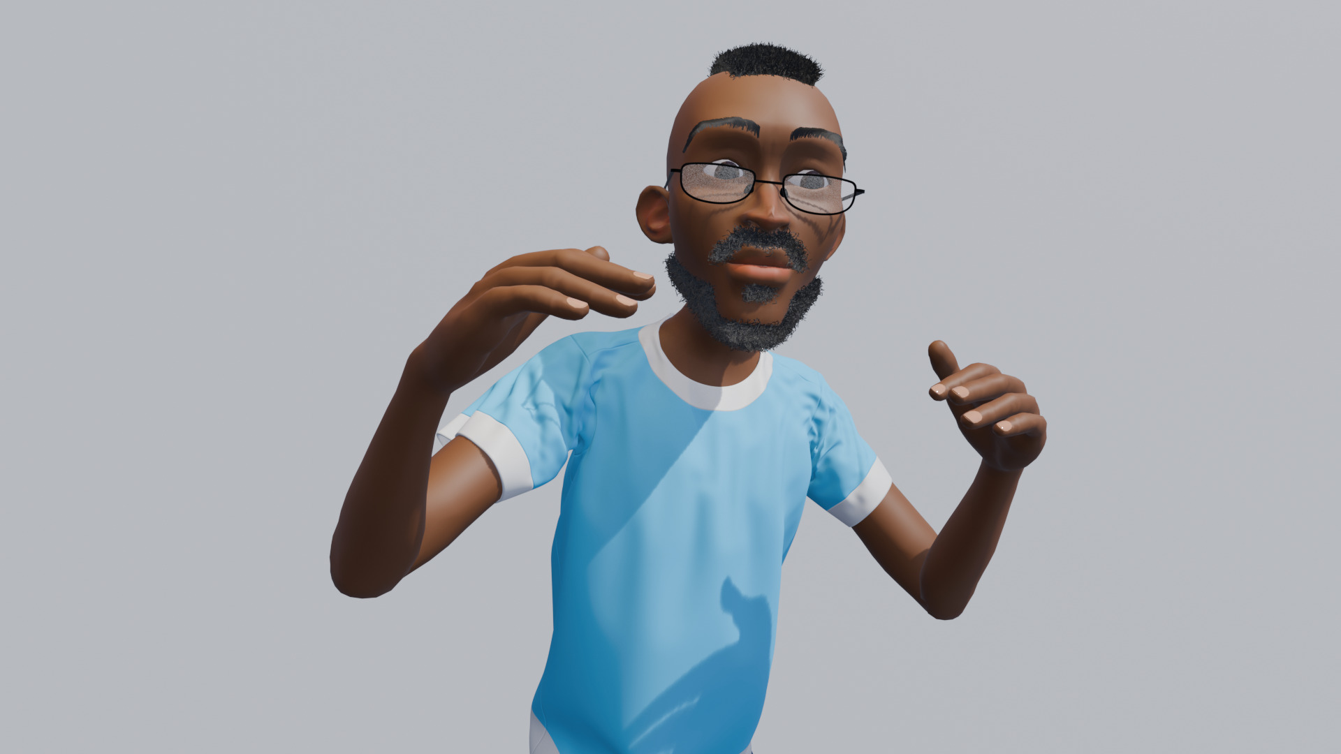 Stylized Male Rigged Character Low-poly 3D model_2