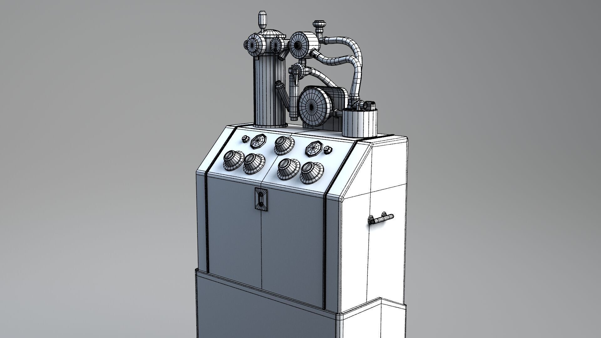 Tub Machine retro 3D model_17