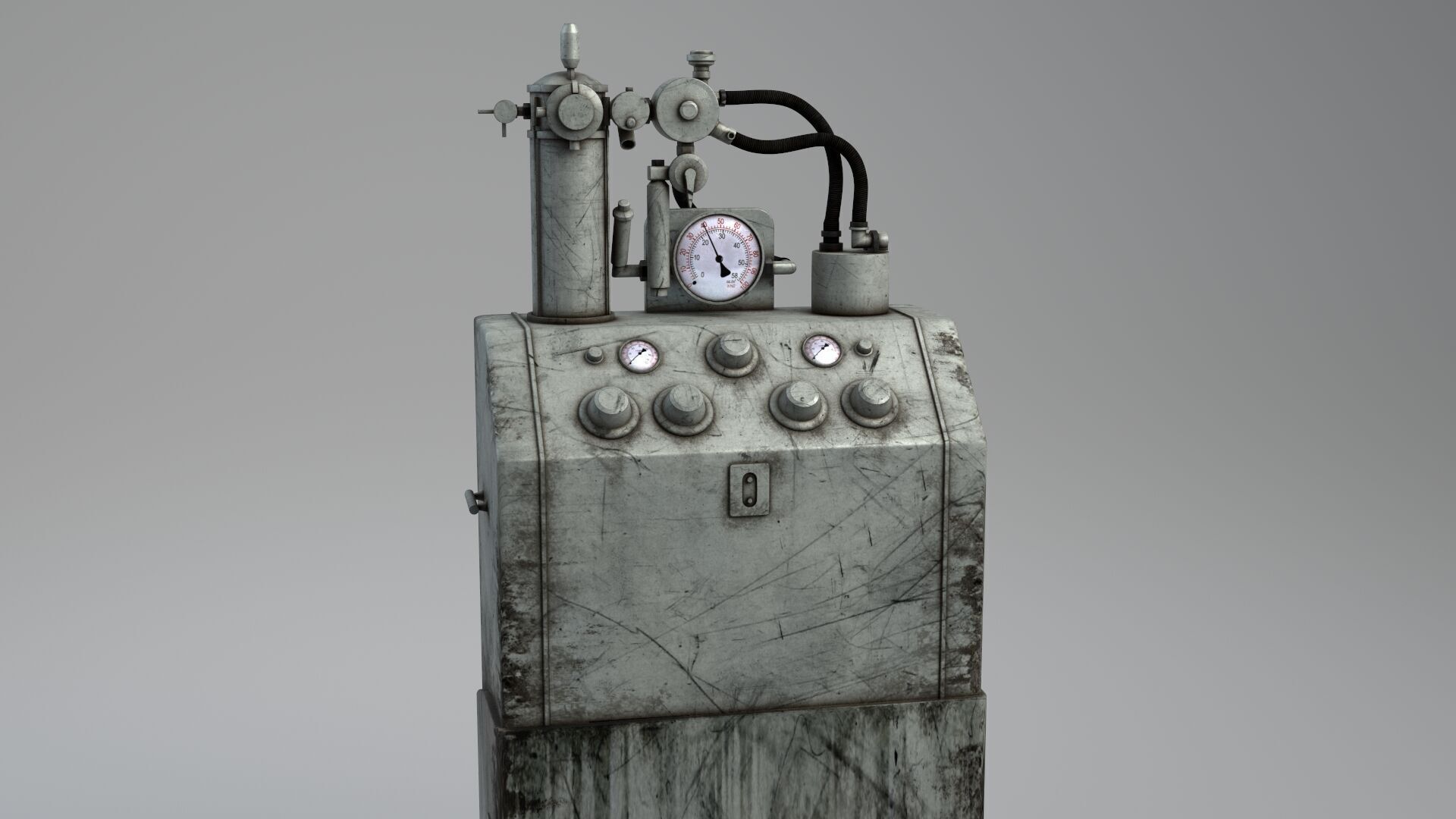 Tub Machine retro 3D model_9