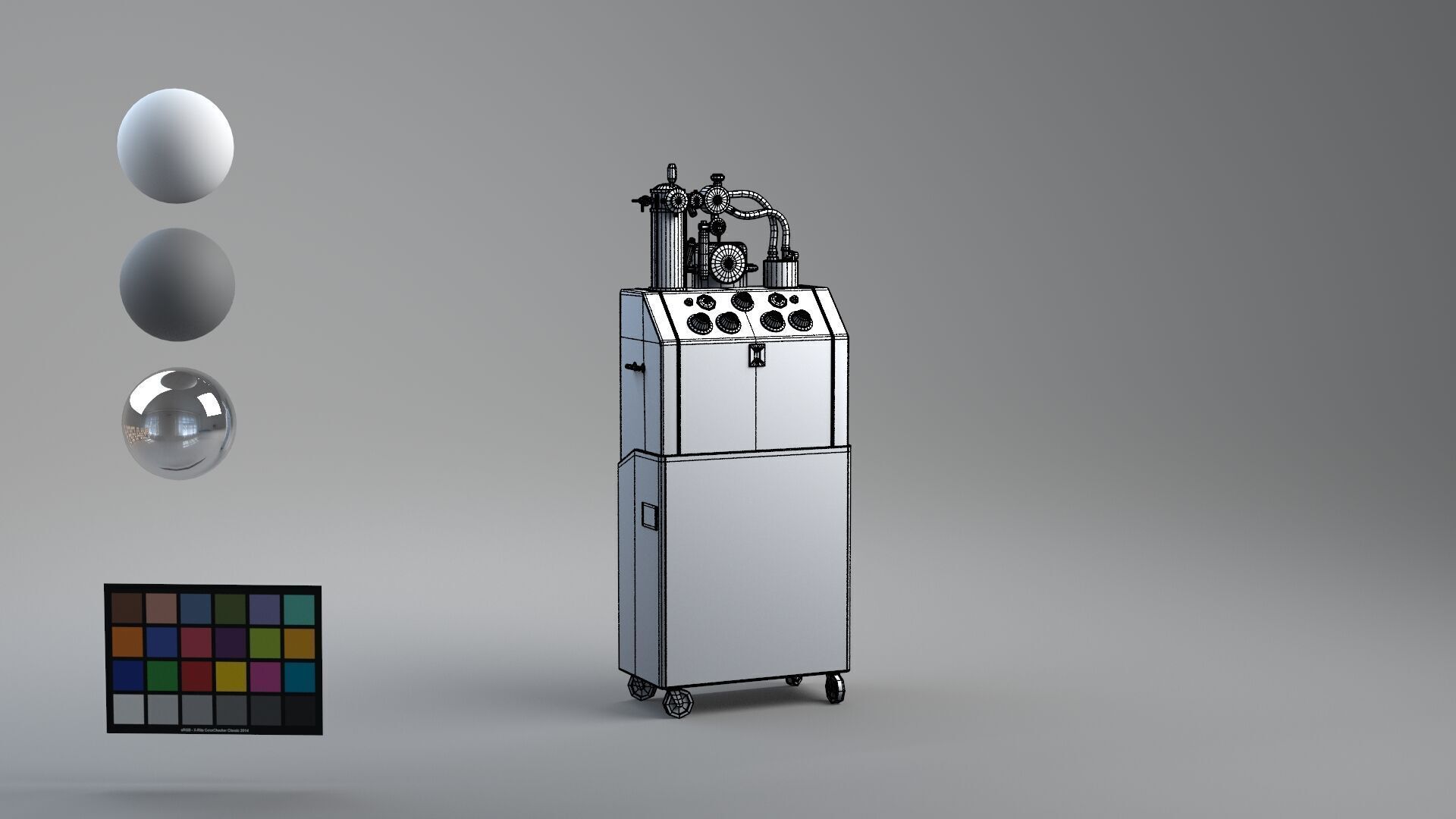 Tub Machine retro 3D model_13