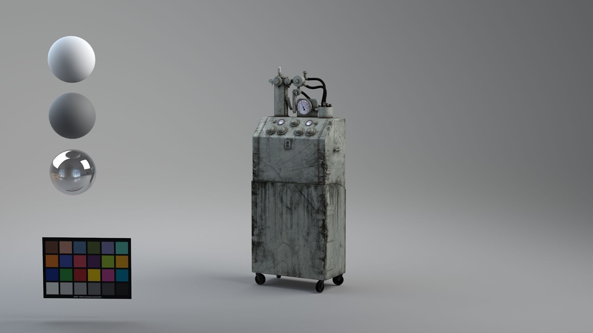 Tub Machine retro 3D model_7