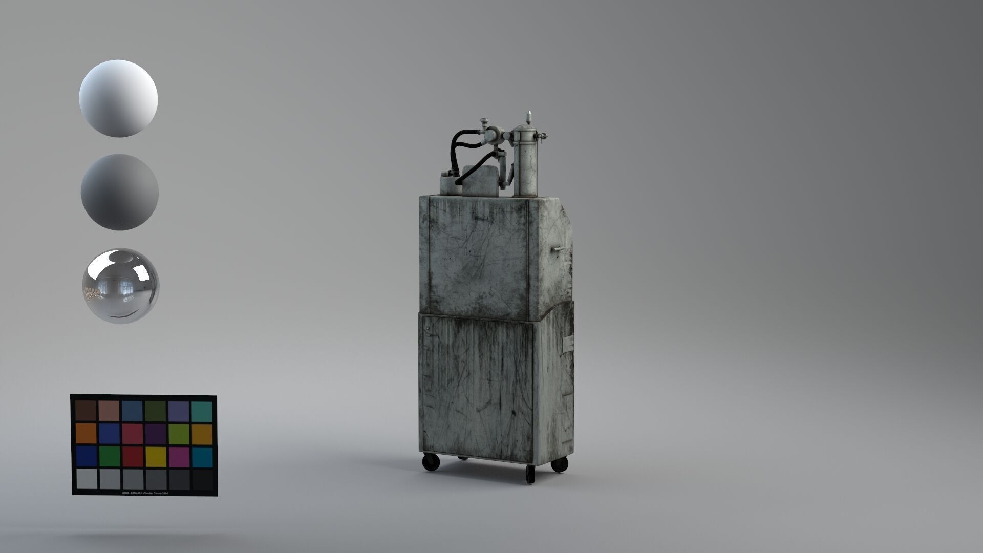 Tub Machine retro 3D model_8