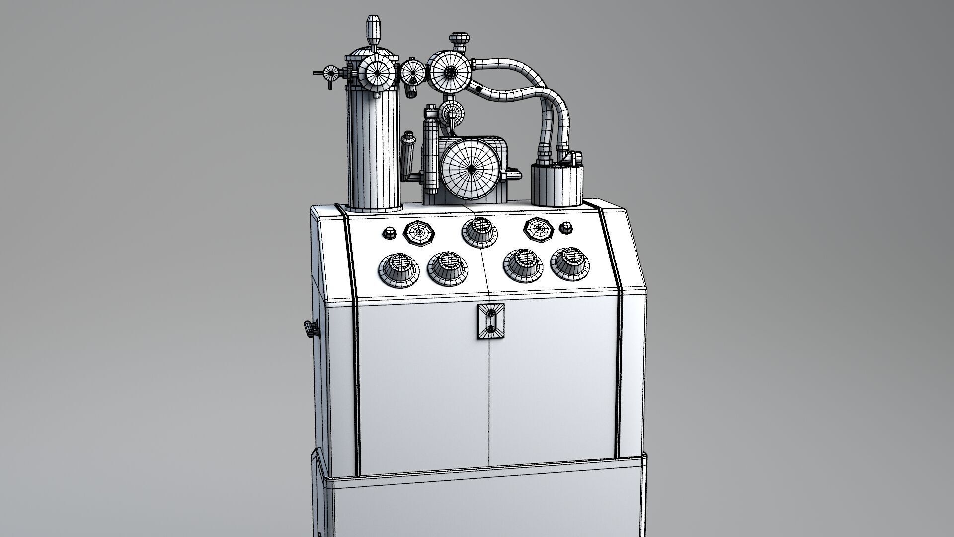 Tub Machine retro 3D model_16