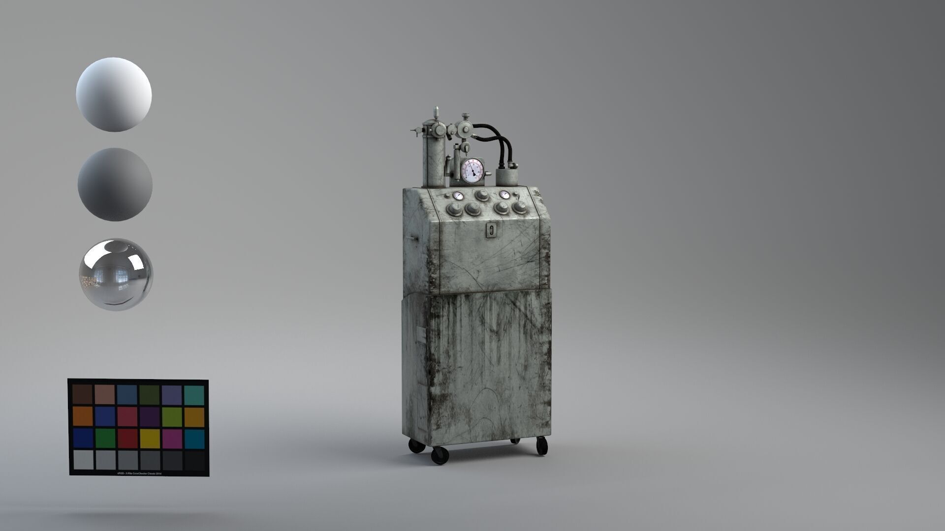 Tub Machine retro 3D model_6