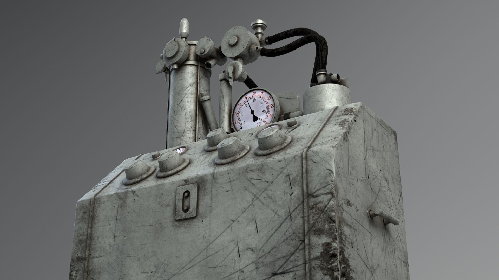 Tub Machine retro 3D model_5