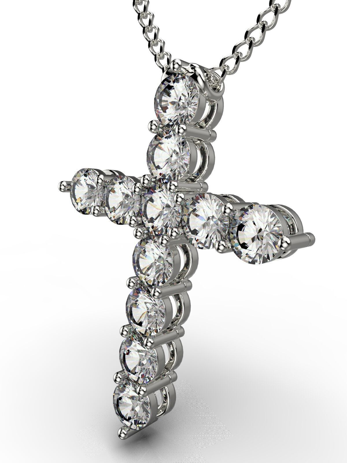 graff cross pendant 3D print model_9