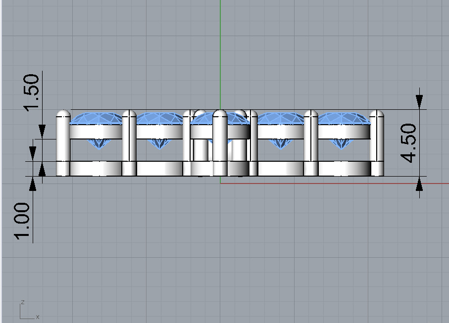 graff cross pendant 3D print model_11