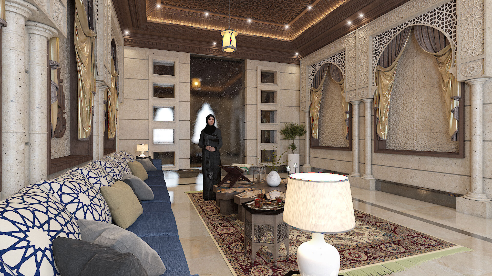Arabic Culture Interior Designing And 3D Model 3D model_8