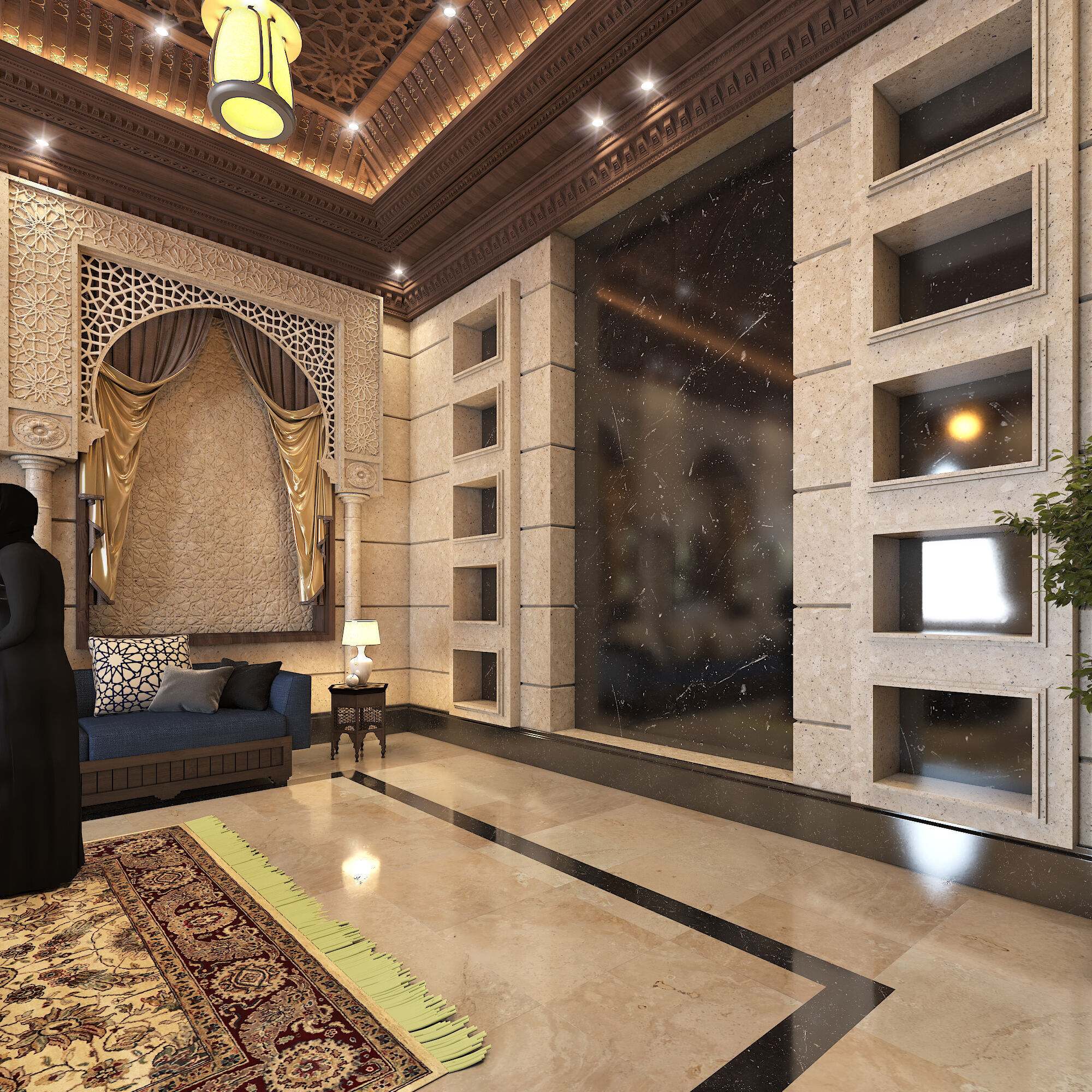 Arabic Culture Interior Designing And 3D Model 3D model_22