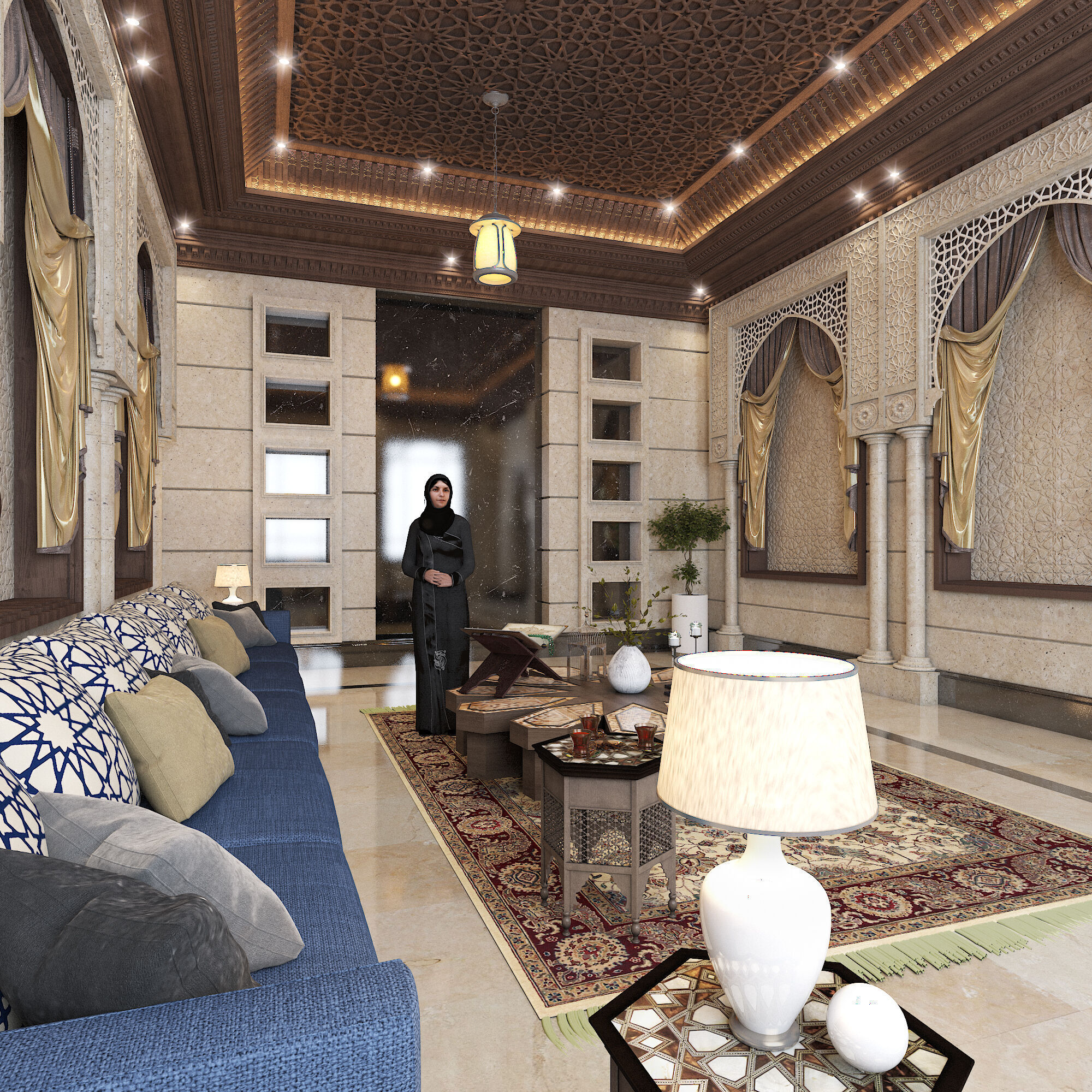 Arabic Culture Interior Designing And 3D Model 3D model_20