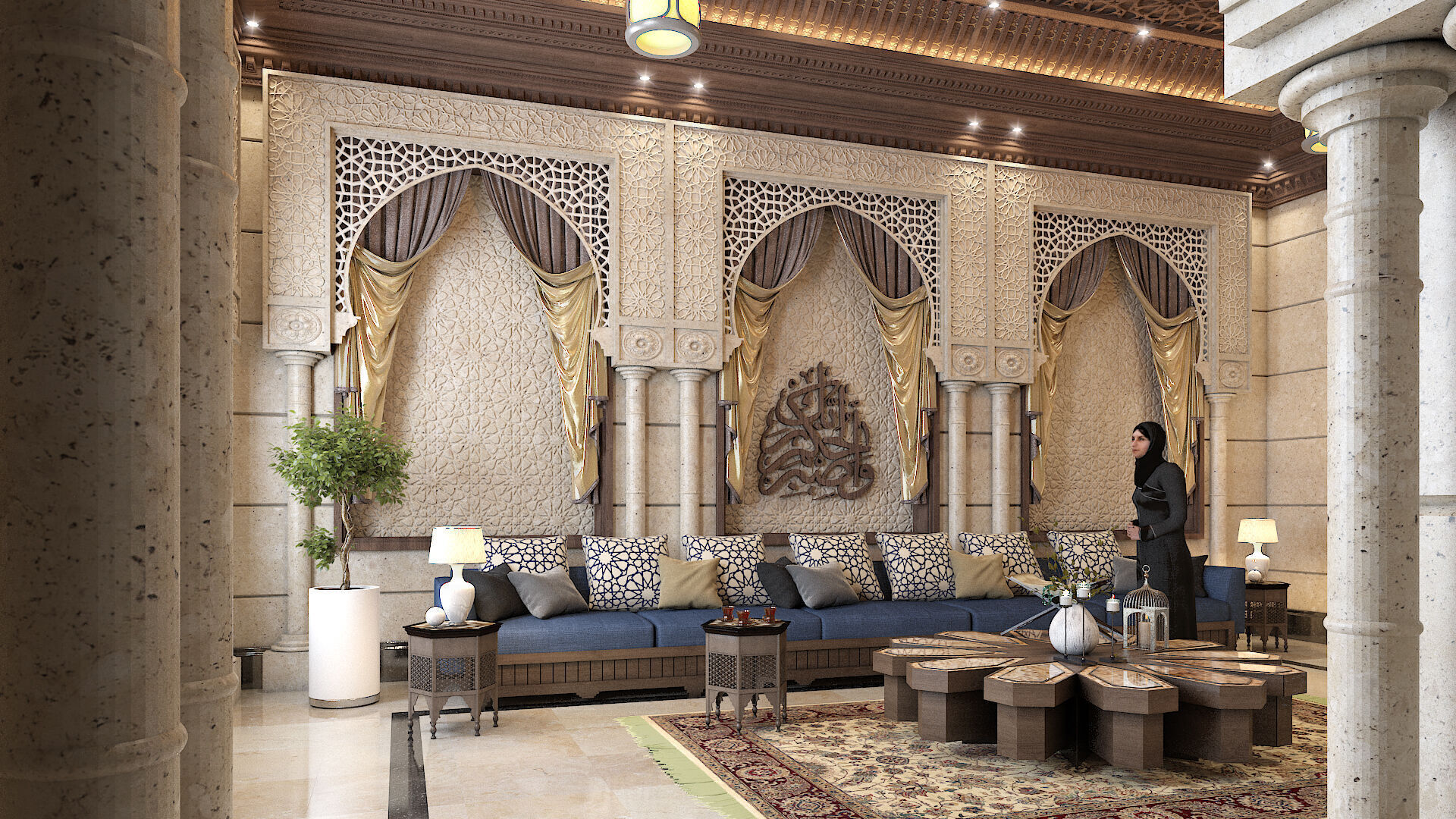 Arabic Culture Interior Designing And 3D Model 3D model_3