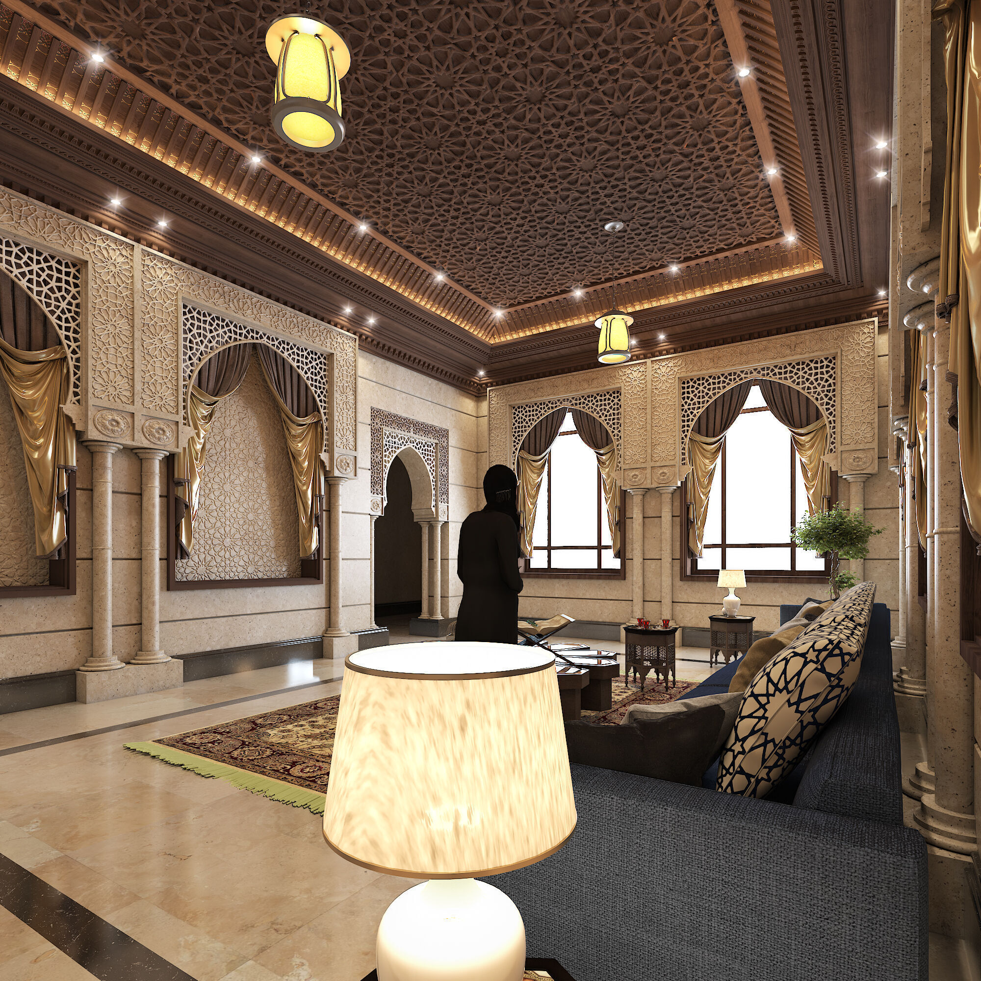 Arabic Culture Interior Designing And 3D Model 3D model_23