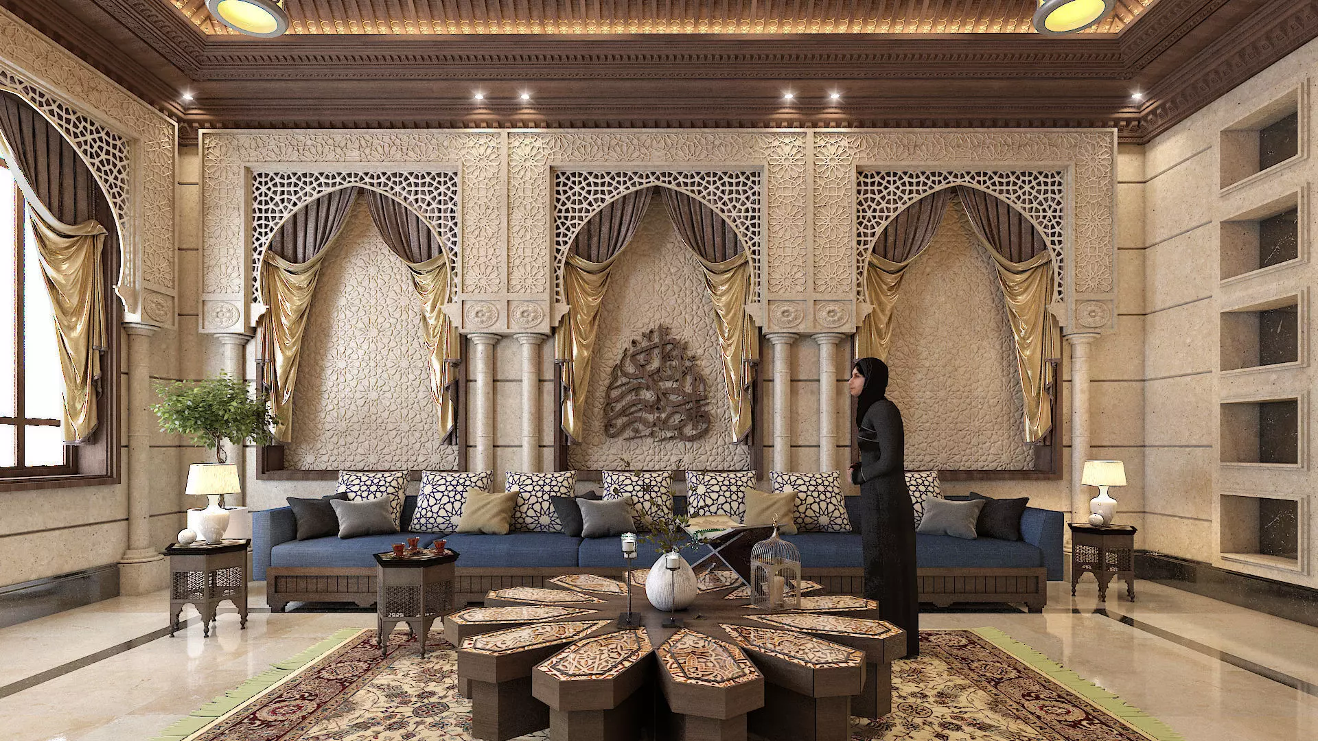 Arabic Culture Interior Designing And 3D Model 3D model_0