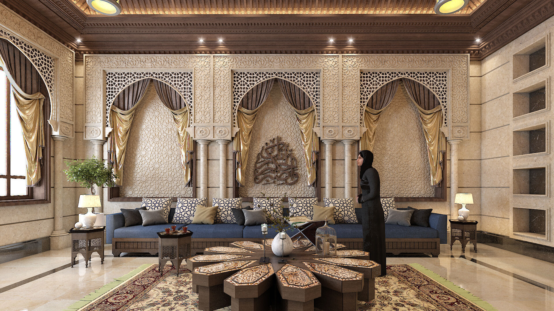 Arabic Culture Interior Designing And 3D Model 3D model_15