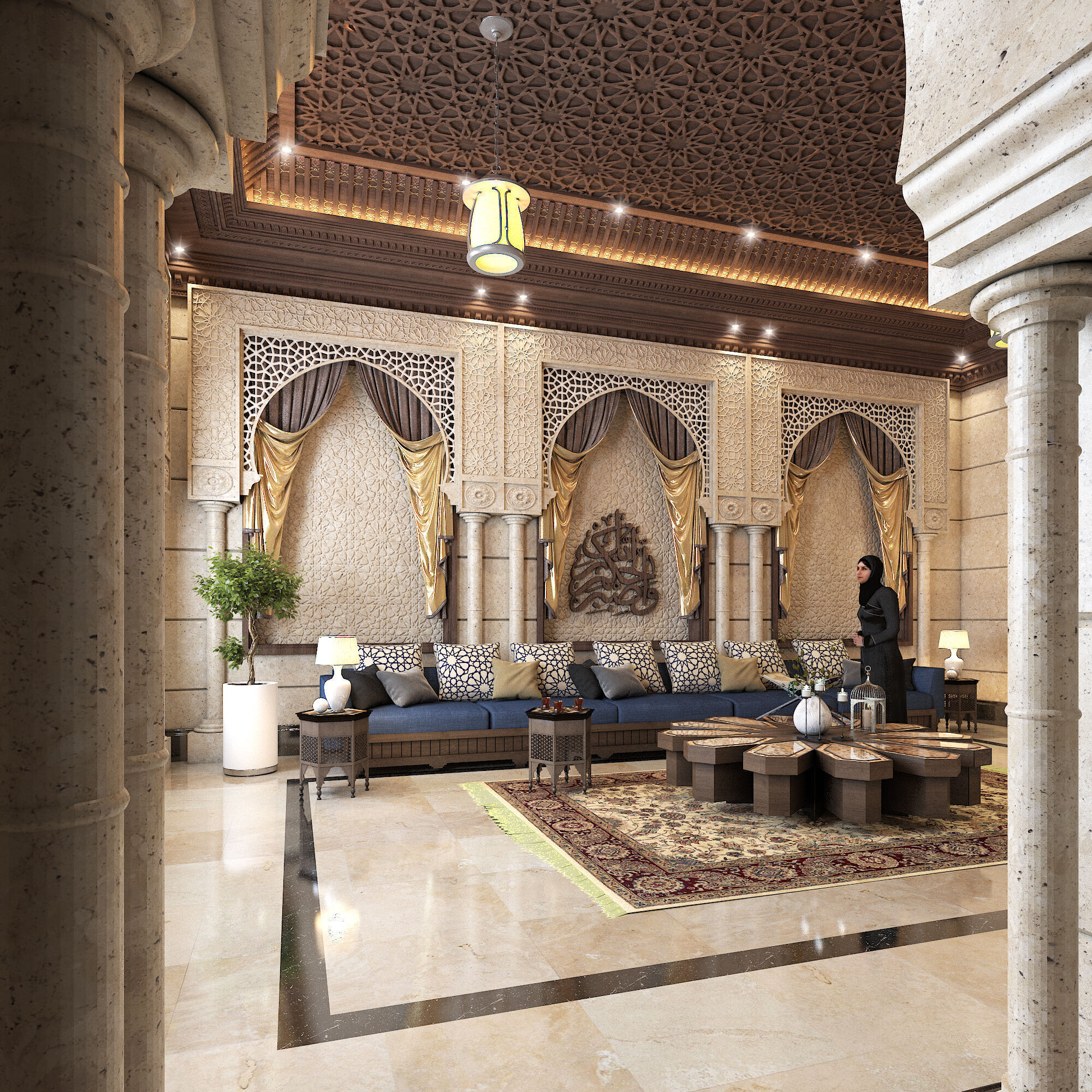 Arabic Culture Interior Designing And 3D Model 3D model_24