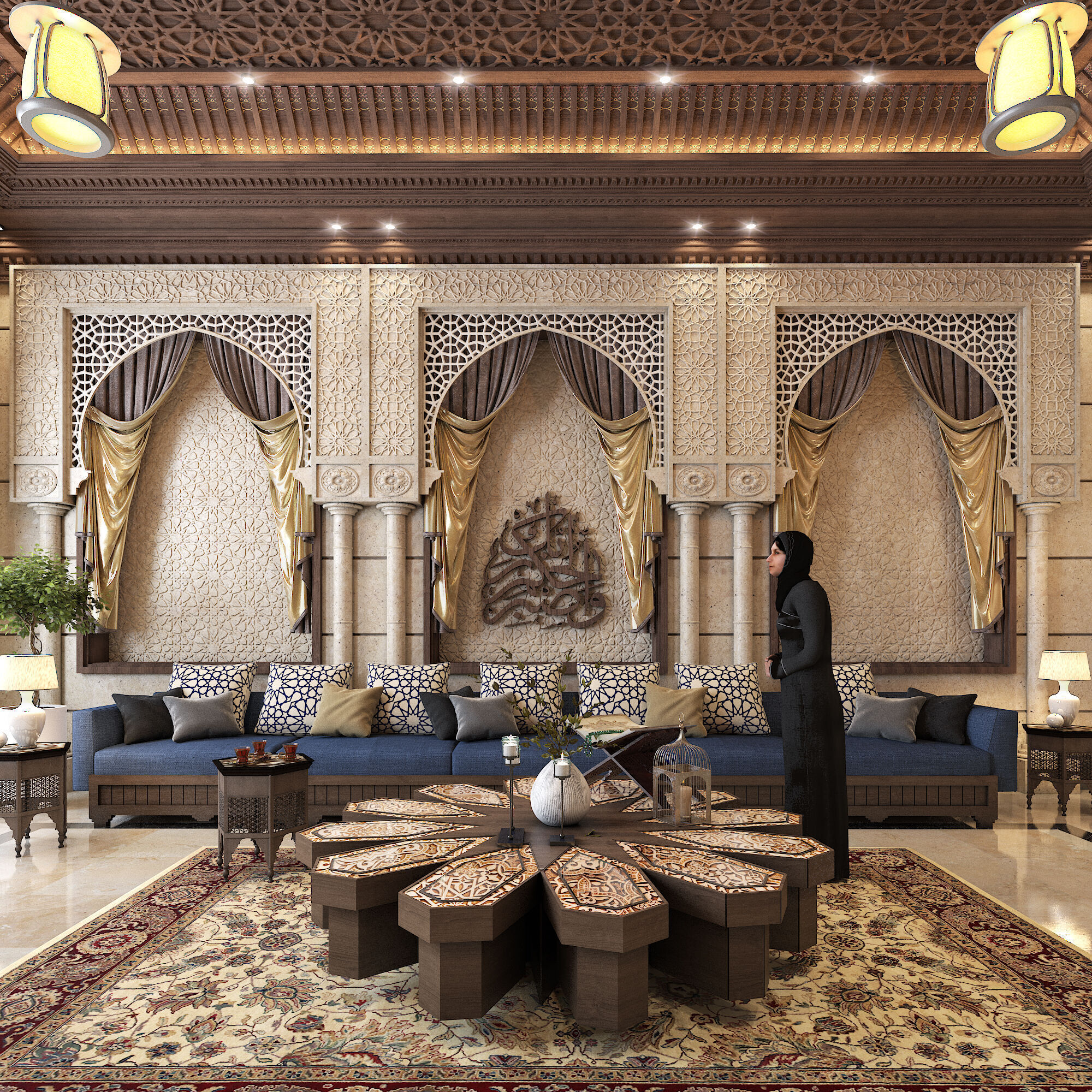 Arabic Culture Interior Designing And 3D Model 3D model_21