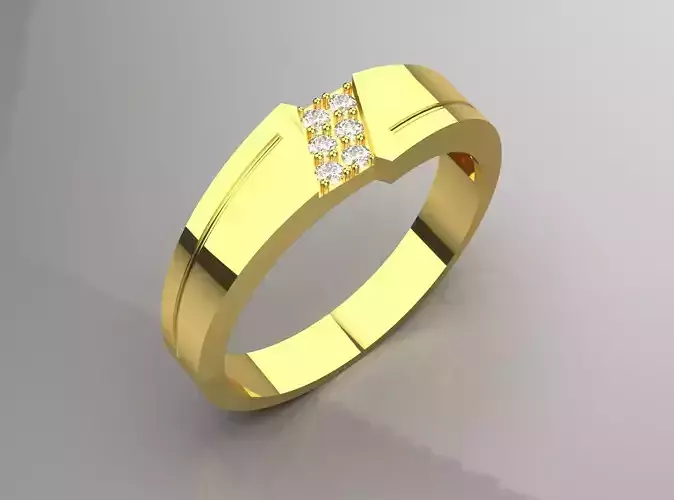 wedding groom ring mr0181 3D print model