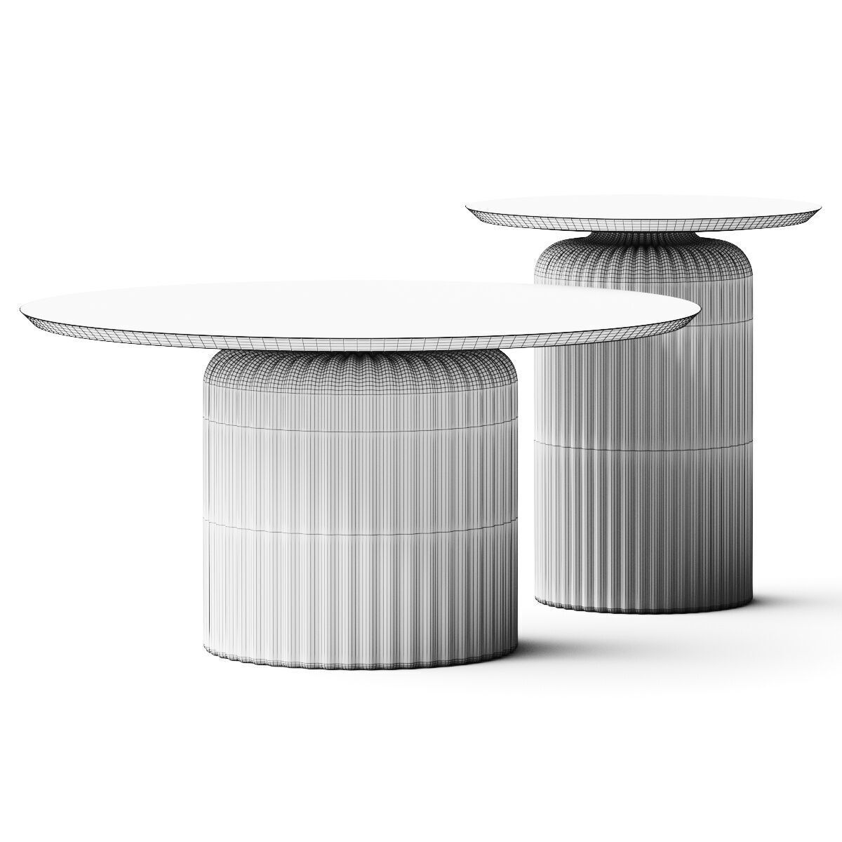 Tonin Casa Soffio Elite Coffee Table 3D model_4