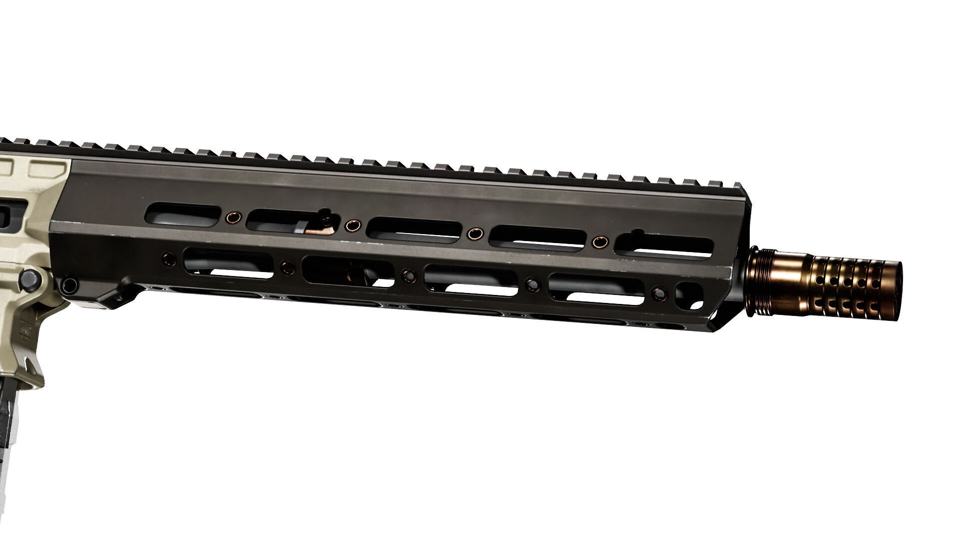 Q BOOMBOX 8 6 BLK RIFLE Low-poly 3D model_5