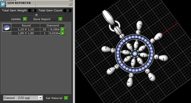 wheel pendant 01 3D print model_9