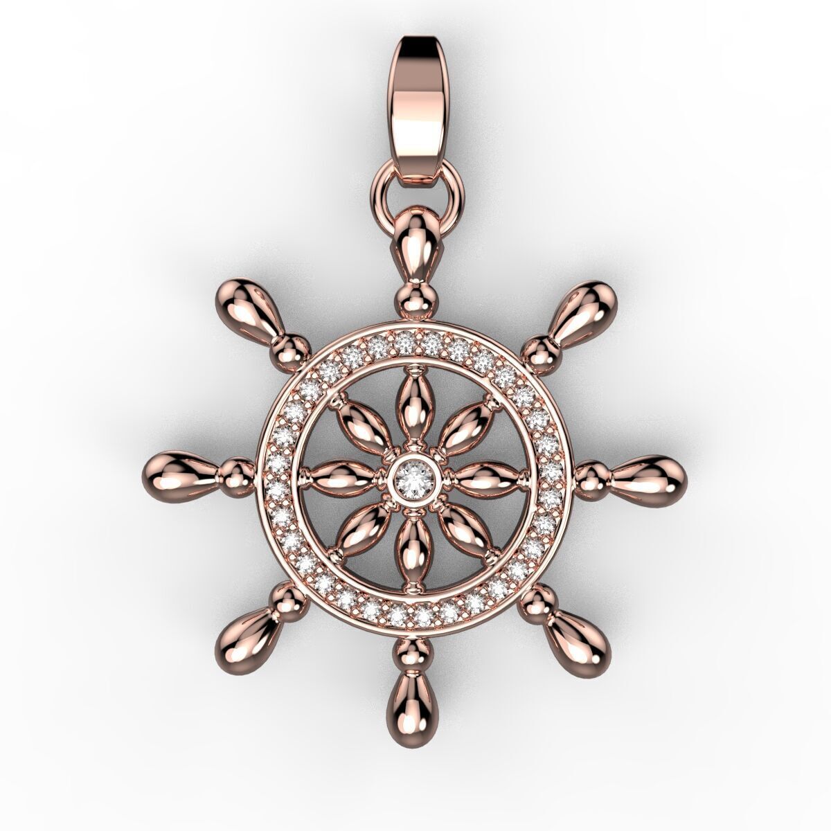 wheel pendant 01 3D print model_5