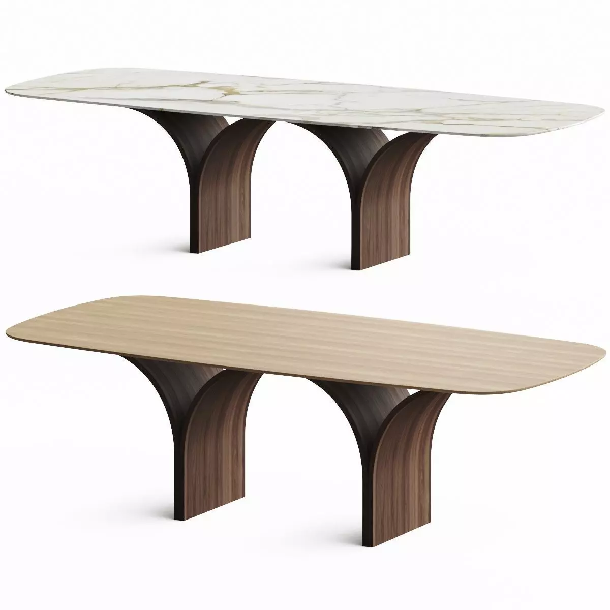 Tonin Casa Arco Dining Table 3D model_0