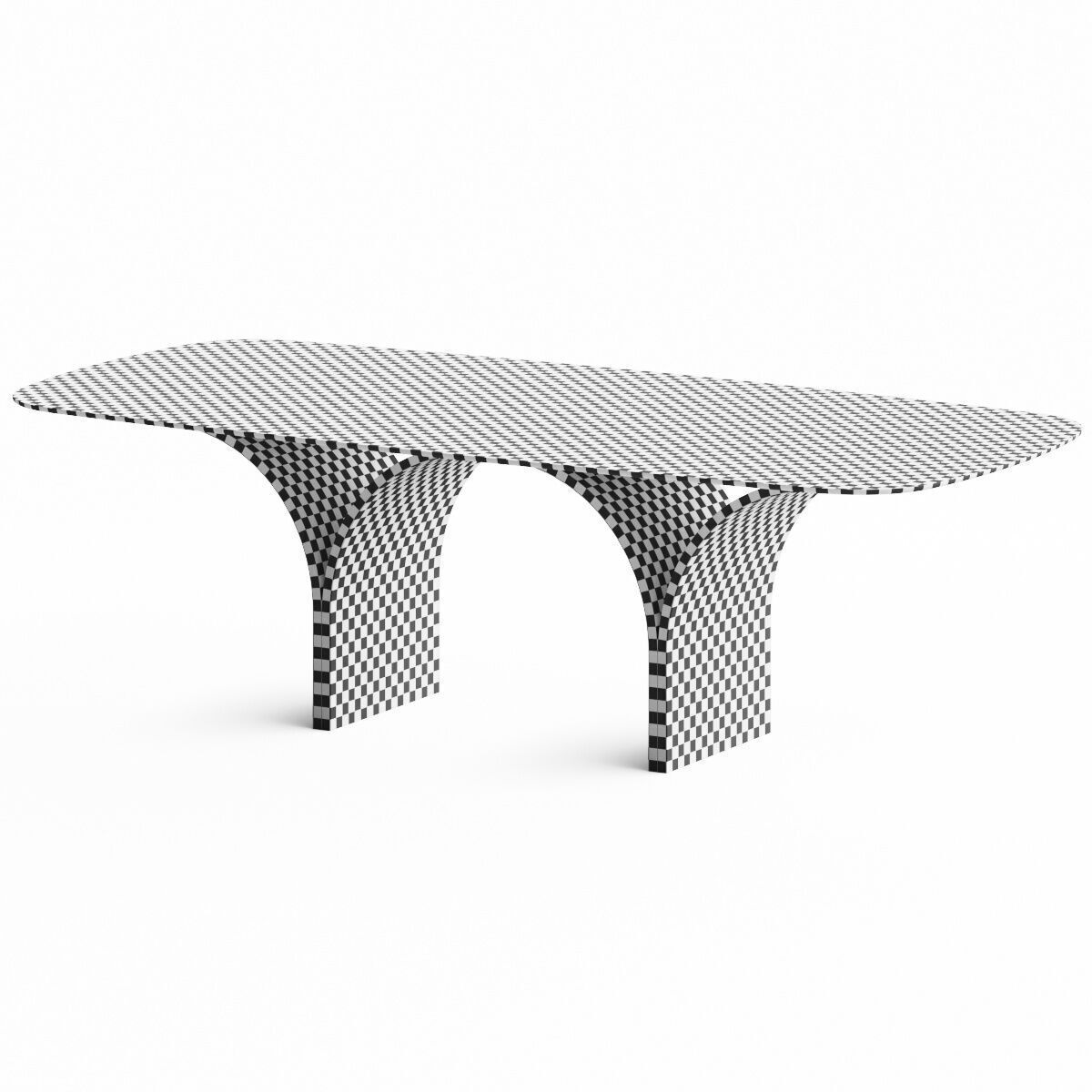 Tonin Casa Arco Dining Table 3D model_3