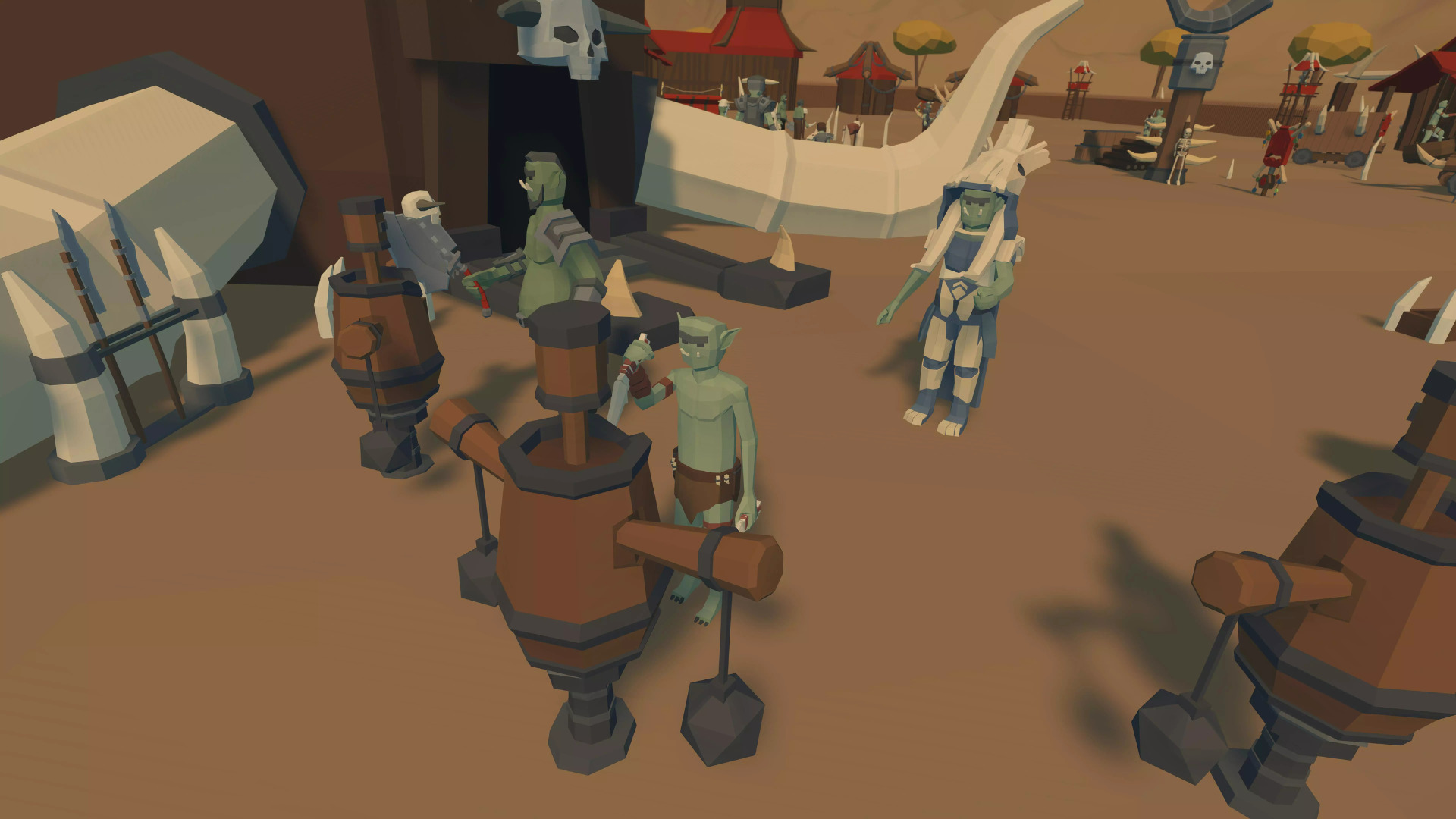 LOW POLY Fantasy ORC Village Low-poly 3D model_3