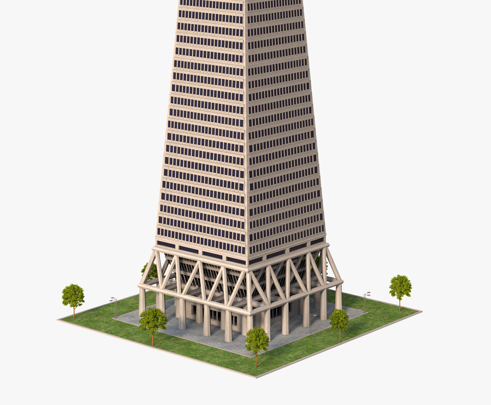 Transamerica Pyramid San Francisco 3D model_2