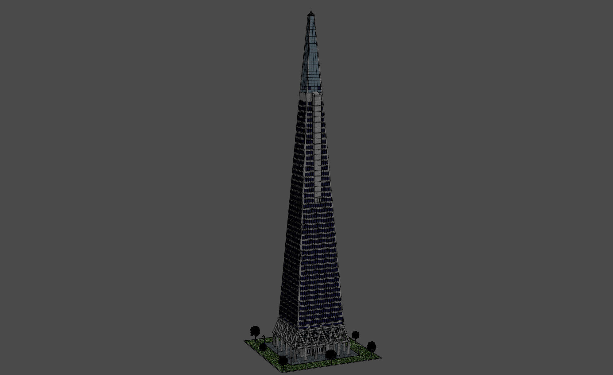 Transamerica Pyramid San Francisco 3D model_11