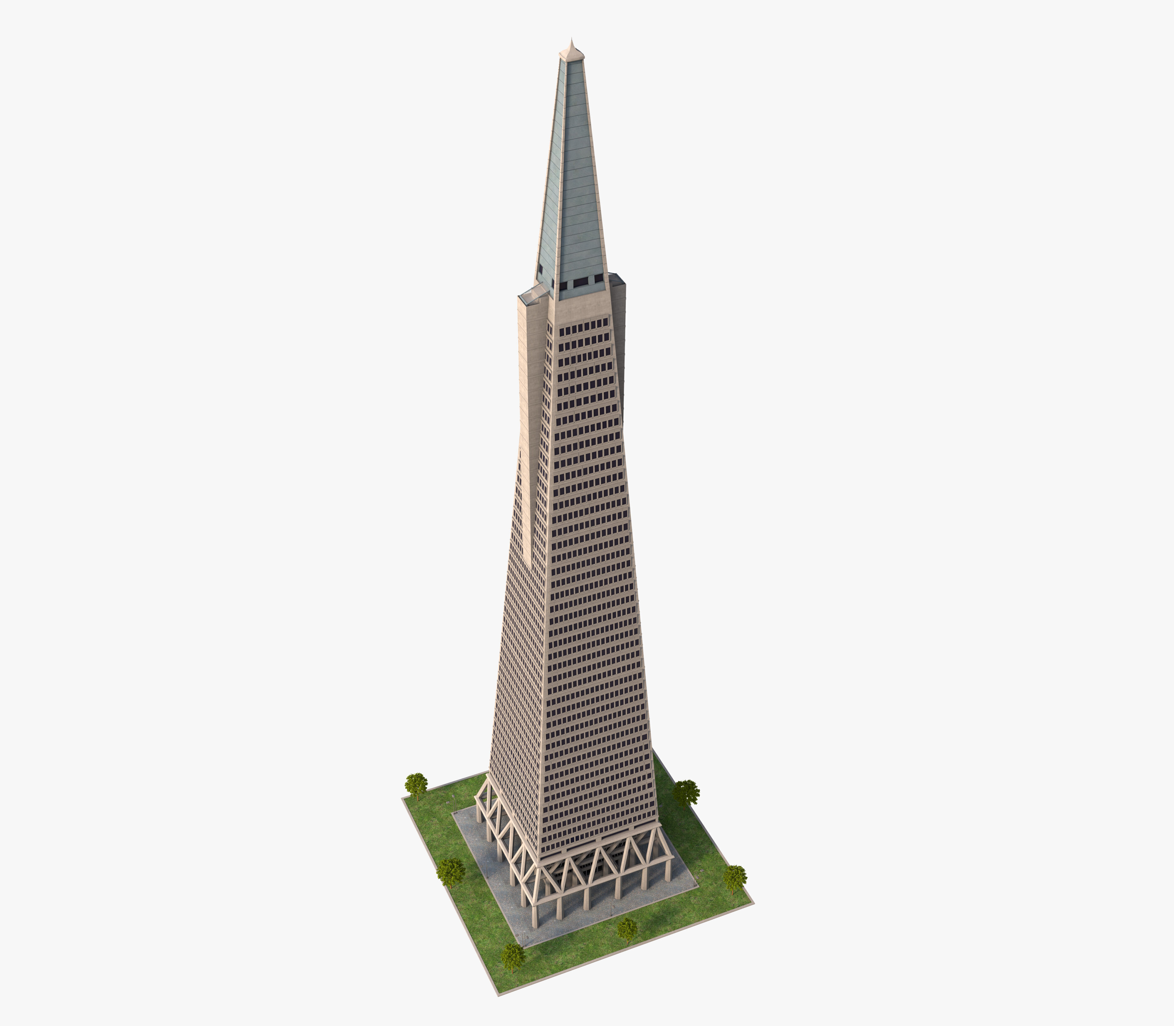 Transamerica Pyramid San Francisco 3D model_6