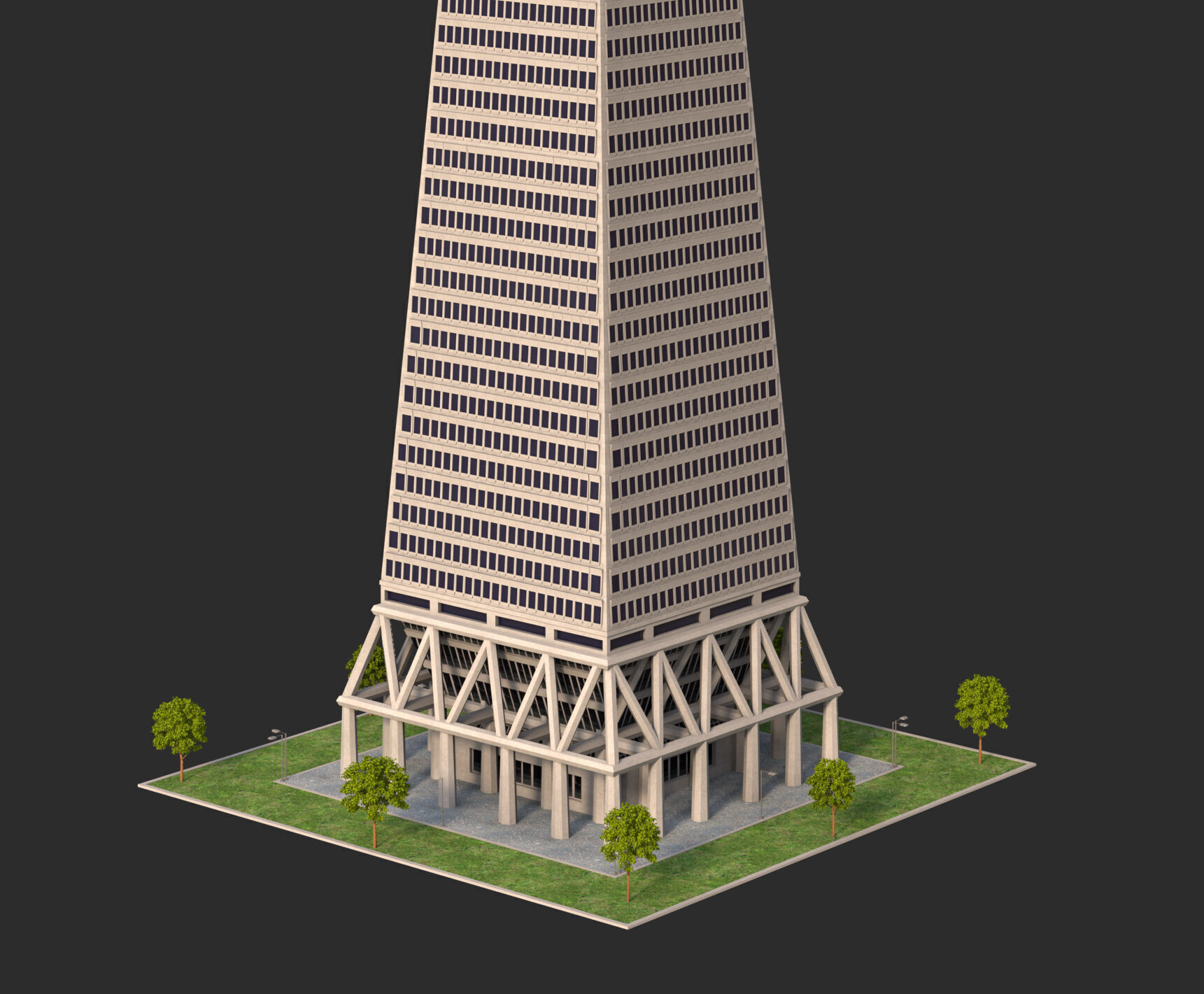 Transamerica Pyramid San Francisco 3D model_3