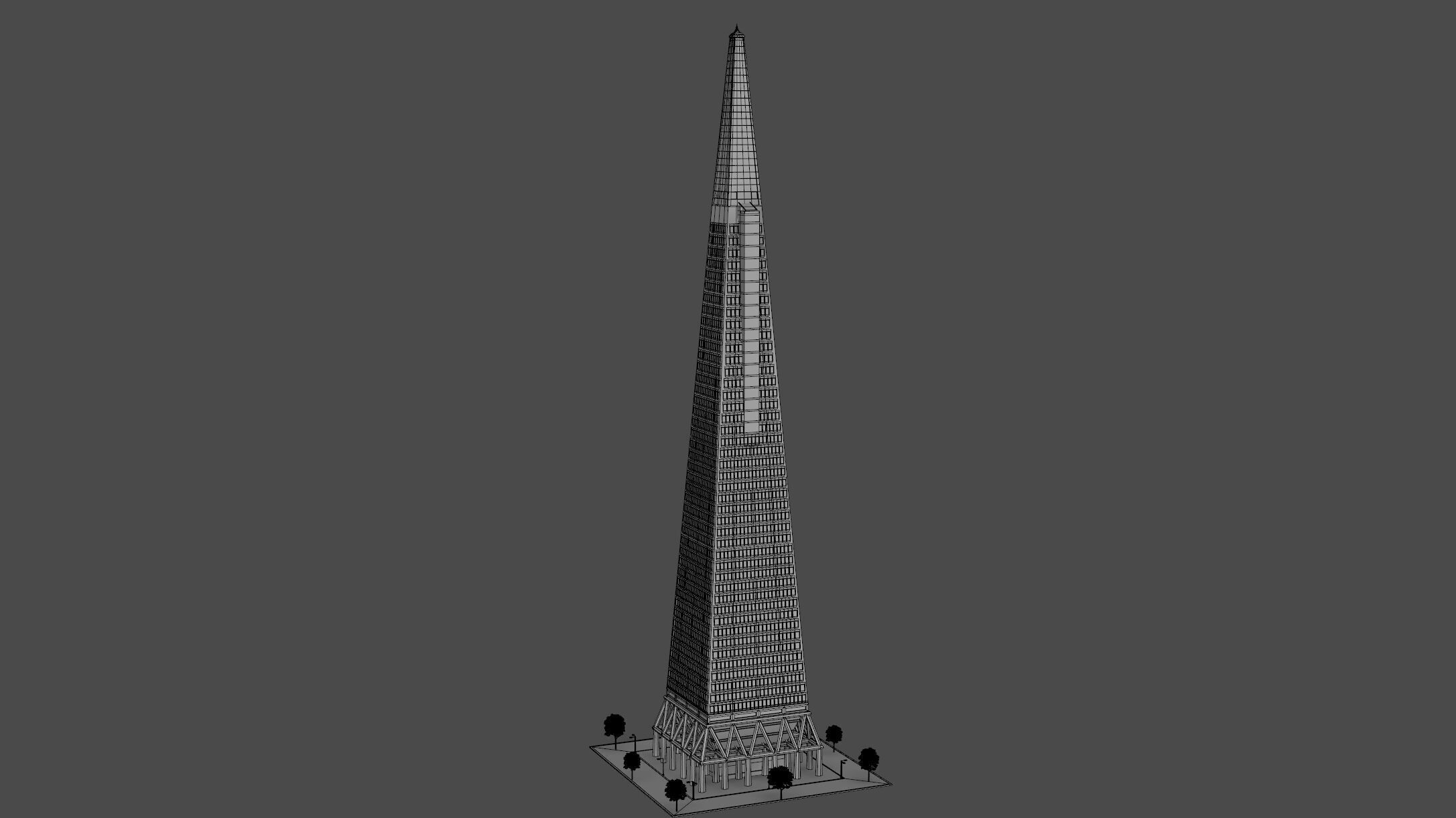 Transamerica Pyramid San Francisco 3D model_12