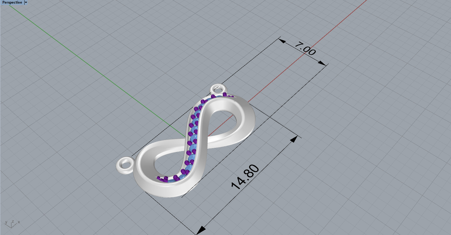 infinity pendant 3D print model_5