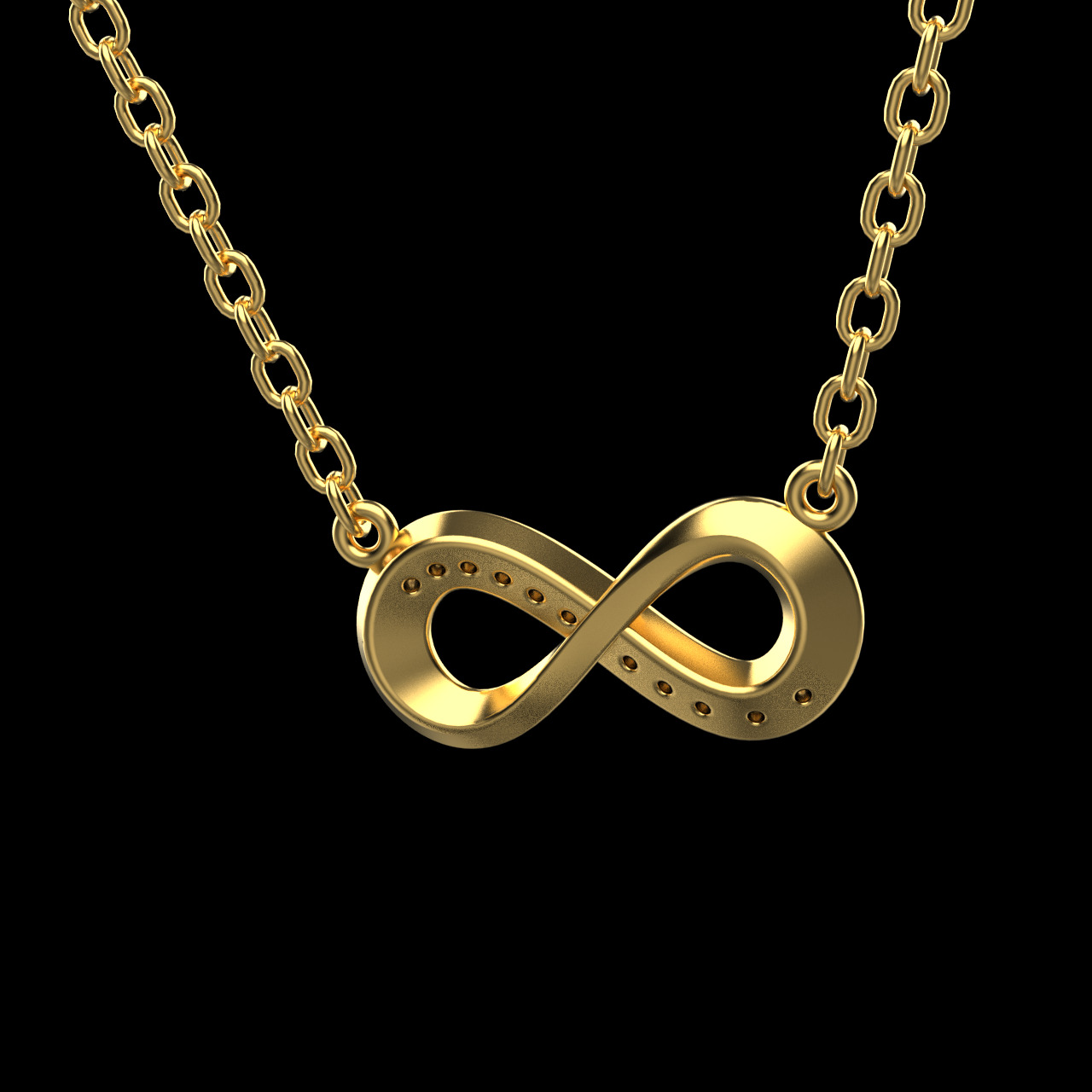 infinity pendant 3D print model_1