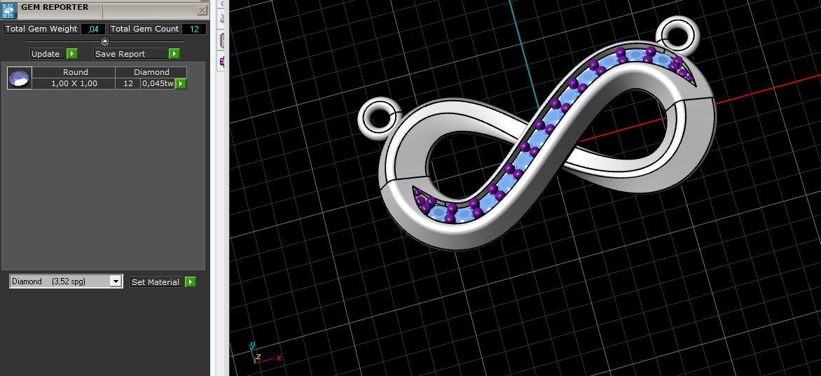 infinity pendant 3D print model_7
