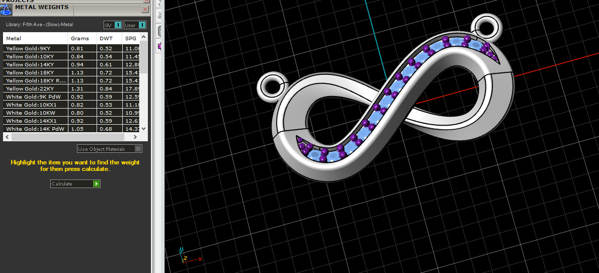 infinity pendant 3D print model_6